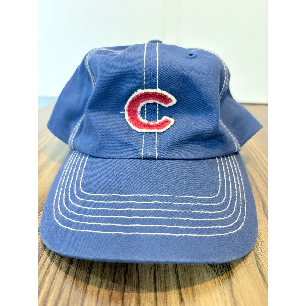 Fan Favorite Chicago Cubs MLB Blue Baseball Hat Contrast Stitch Adjustable OSFA